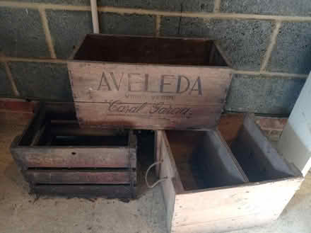 Photo of free 3 Vintage Wooden Crates (Petersfield) #1