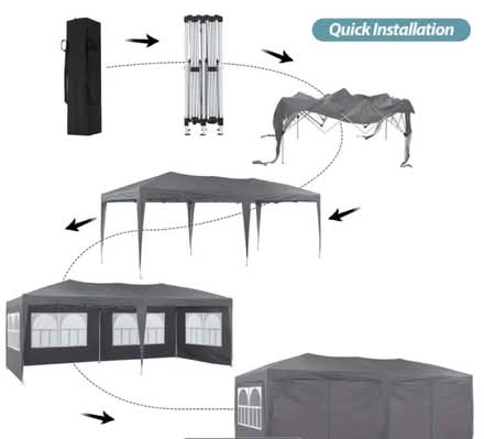 Photo of Pop up gazebo with detachable sides (Oxford ox29) #1