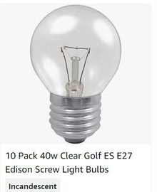 Photo of free Ten Incandescent Golf Lightbulbs (Barrow Island LA14) #1