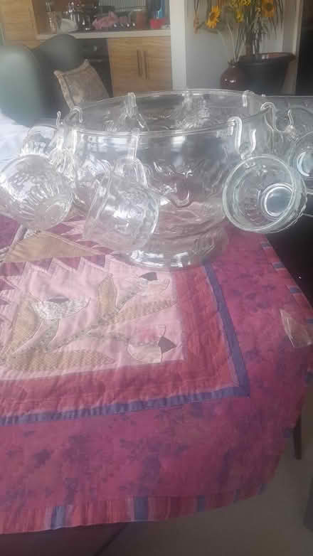Photo of free Punch bowl with cups (Snaresbrook Stn.) #1
