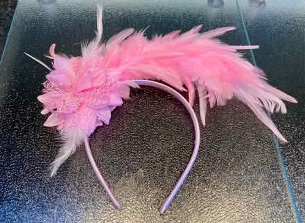 Photo of free Pink feather headdress Alice band - dressing up - as new (Bilton CV22) #1