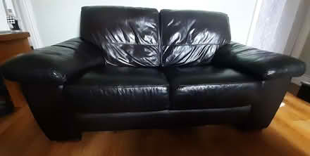 Photo of free Leather sofa (Brumby DN16) #3