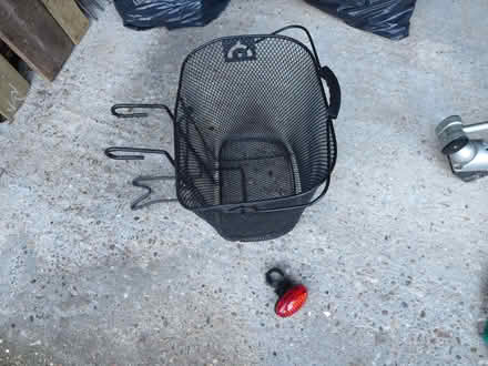 Photo of free Bicycle Basket and rear light (Sanderstead CR2) #1
