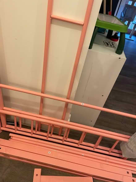 Photo of free Single pink bed frame (Wandsworth SW18) #1