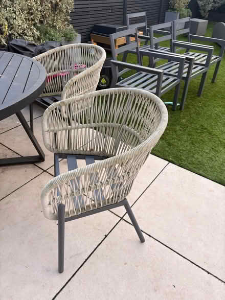 Photo of free 6 Garden chairs and cushions not in picture (Lion Gate TW9) #4