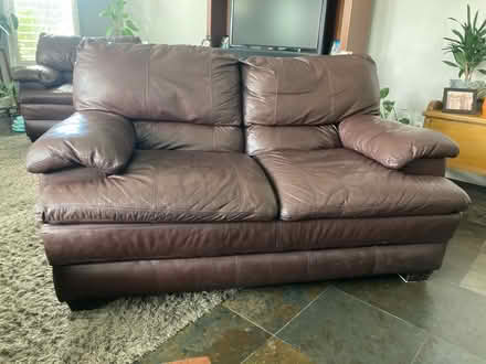 Photo of free Loveseat, chair & ottoman set (Livermore) #1