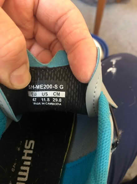 Photo of free Shimano cycling shoes EU47 (Thornton Heath, CR7) #2