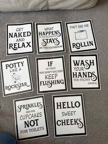 Photo of free Bathroom slogans (Crowborough TN6) #1