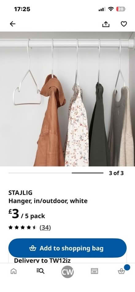 Photo of free Good quarantine IKEA hangers (Richmond TW1) #4