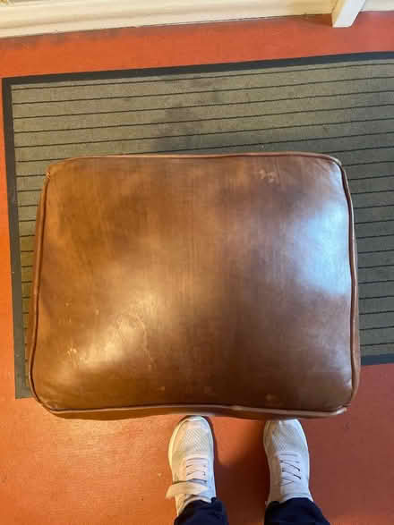 Photo of free Brown footstool (Fairfield Park) #2