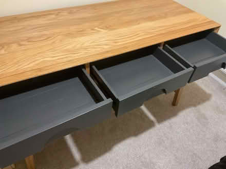 Photo of free Oak furniture land desk (West Byfleet, KT14) #2