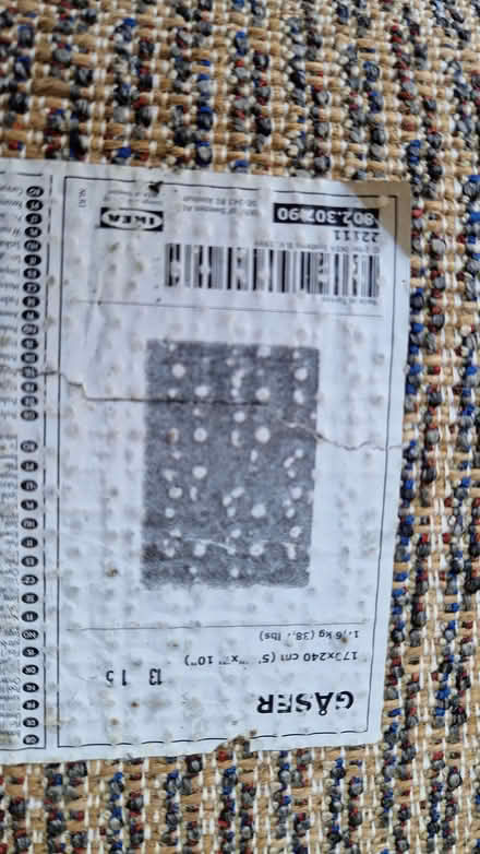 Photo of free Ikea deep pile grey rug (Coley RG1) #1