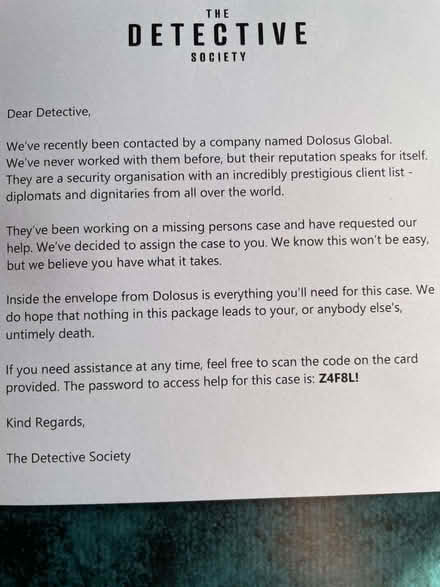 Photo of free Game from The Detective Society (Burghfield RG7) #1