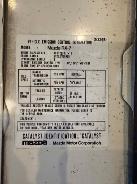 Photo of free 1987 Rx7 Hood (OEM fits 86 to 91) (Fair Lawn, NJ) #4