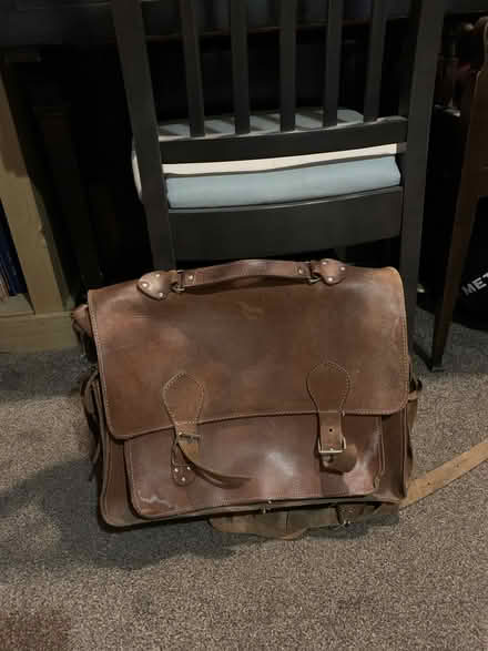 Photo of free leather satchel (New Radnor LD8) #1