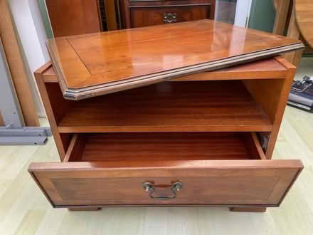 Photo of free Wooden style TV/hi-fi stand (Lyncombe) #2