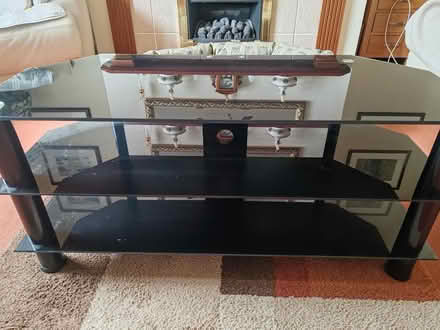 Photo of free Glass TV stand (Moretonhampstead) #3