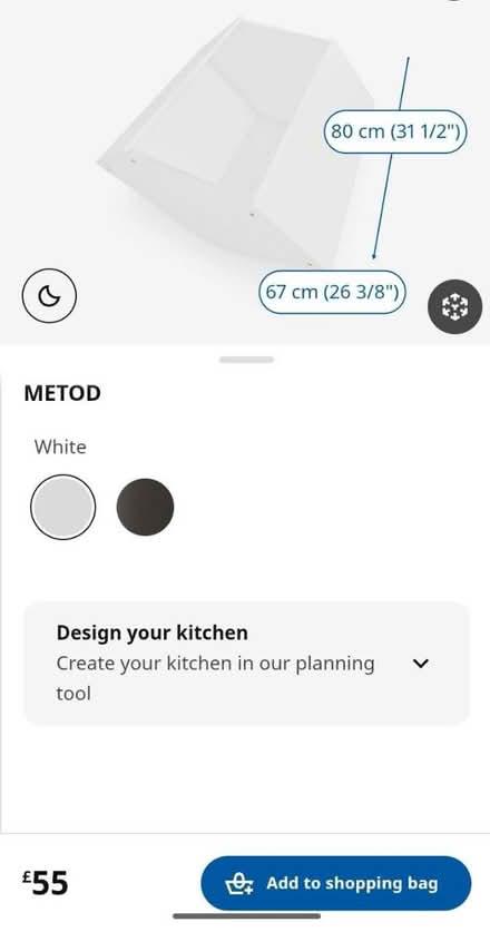 Photo of free IKEA Metod corner top cabinet (Sw1) #3