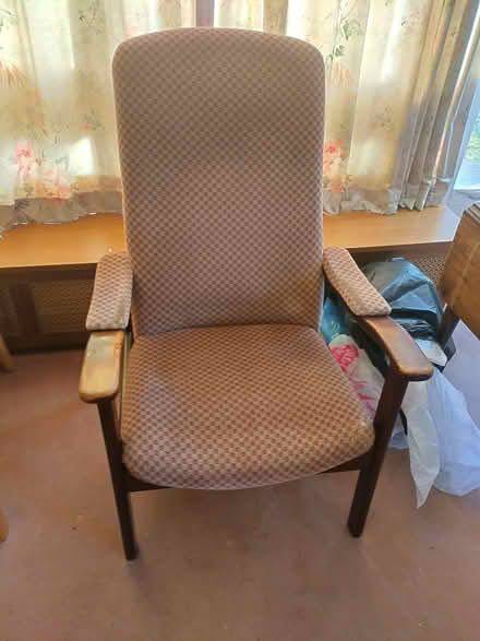 Photo of free Brown armchair. (East Lavant PO19) #1