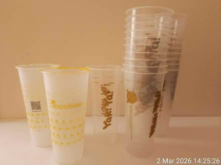 Photo of free Plastic boba cups 4 DIY / gardening (Edgwarebury Lane) #1