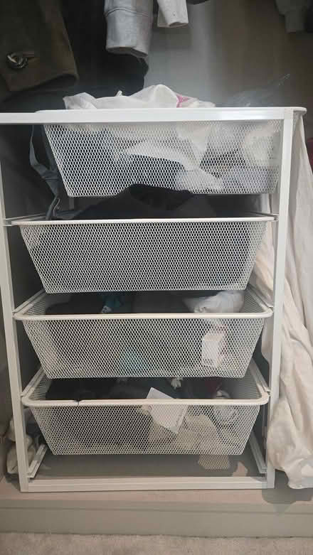 Photo of free IKEA Mesh Shelving Unit & Shoe Rack (SW6) #2