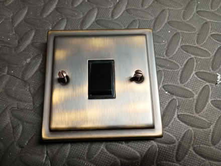 Photo of free 1G / 1 or 2 way, bronze effect light switch - used (Knaresborough HG5) #1