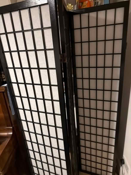 Photo of free Folding paper and wood room divider (Stratford, E15) #2