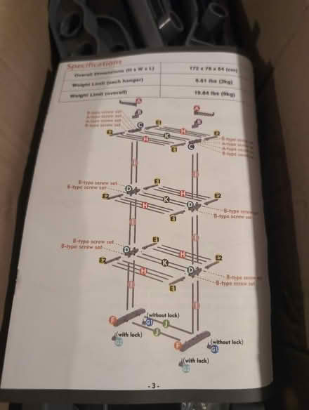 Photo of free Clothes airer brand new just no castors (Llandrindod LD1) #1