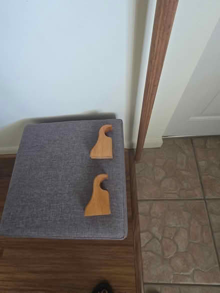 Photo of free Wooden curtain rod & brackets (Lakeland) #1