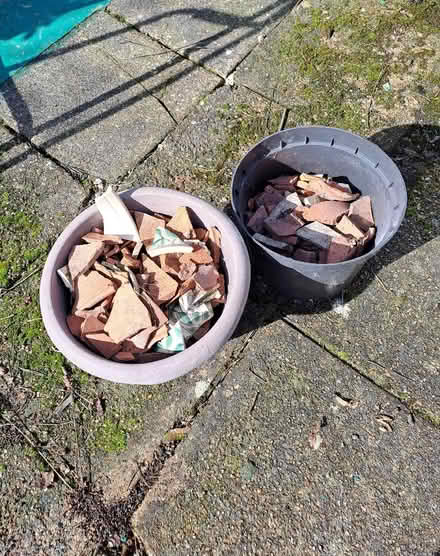 Photo of free Broken pot pieces (Harefield SO19) #1