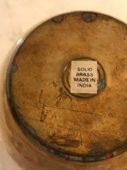 Photo of free Decorative brass jar (South Novato near Hamilton) #2