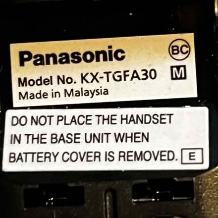 Photo of free Panasonic Handset (Jefferson Avenue Downers Grove) #2