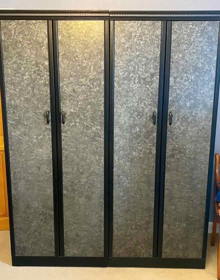 Photo of free Two matching wardrobes silvery grey/ black (Cupar KY15) #2