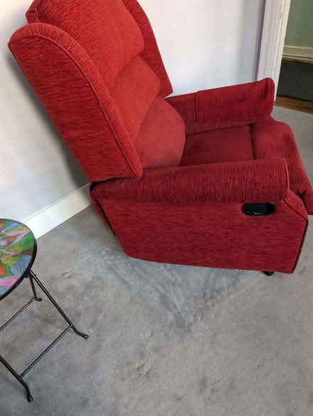 Photo of free 2 wine material manual recliner chairs (White City W12) #3