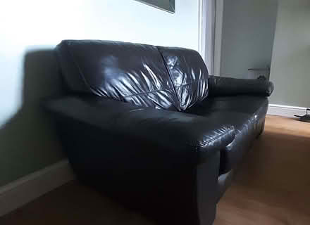 Photo of free Leather sofa (Brumby DN16) #1