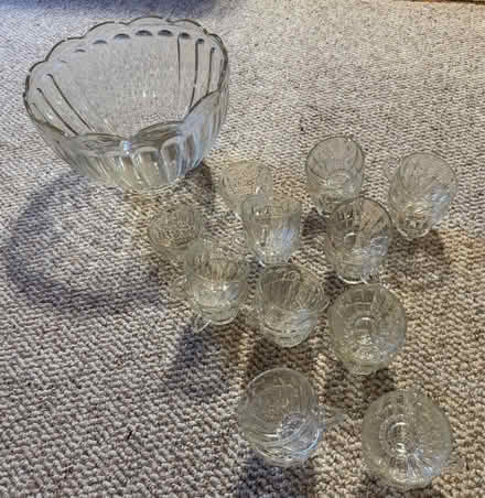 Photo of free Large punch bowl and matching cups (Chevy Chase DC) #1