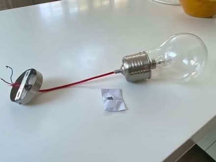 Photo of free Bulb shaped pendant light fitting. (Thames Ditton KT7) #1