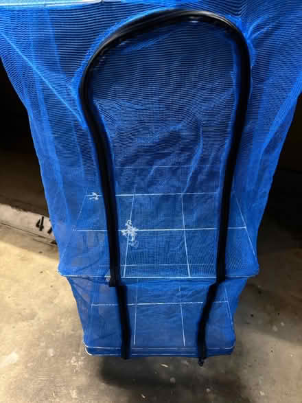 Photo of free Portable blue mesh drying rack (Valencia Avenue, Sunnyvale) #3