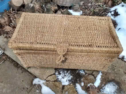 Photo of free Set of 3 nesting wicker boxes, old but intact (Earlham NR4) #3