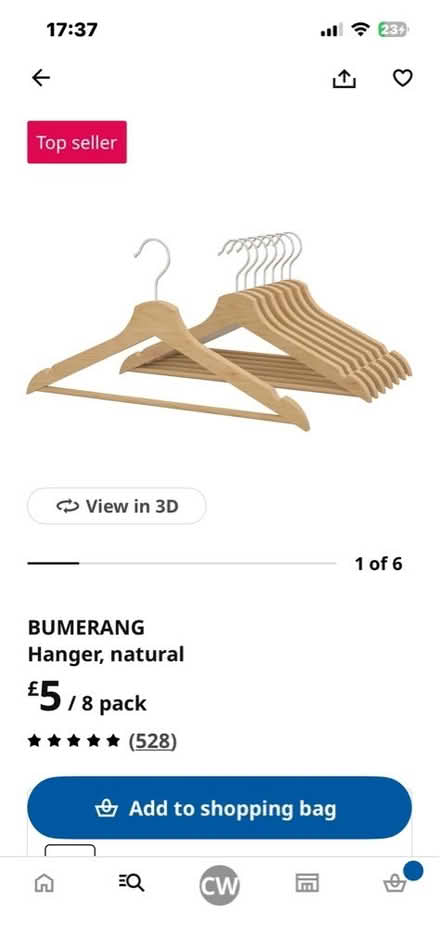 Photo of free IKEA wooden hangers (Richmond TW1) #2