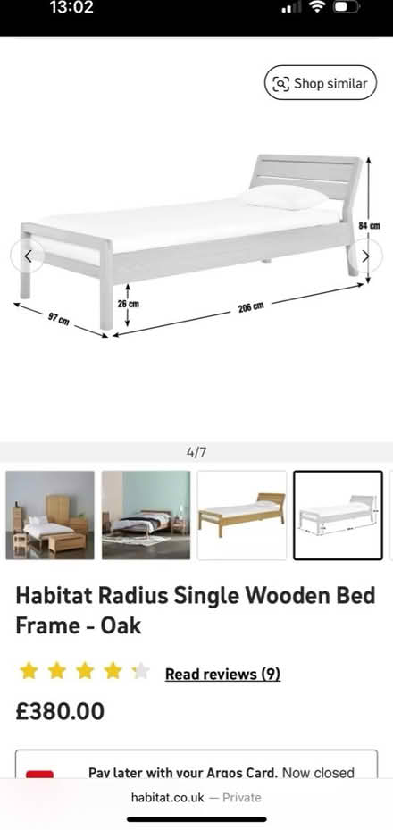 Photo of free Habitat Radius bed-single (Harborne B17) #1
