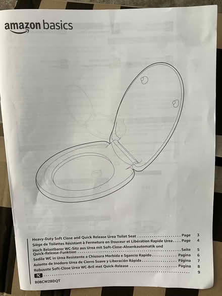 Photo of free unused toilet seat (Torbrex FK8) #1