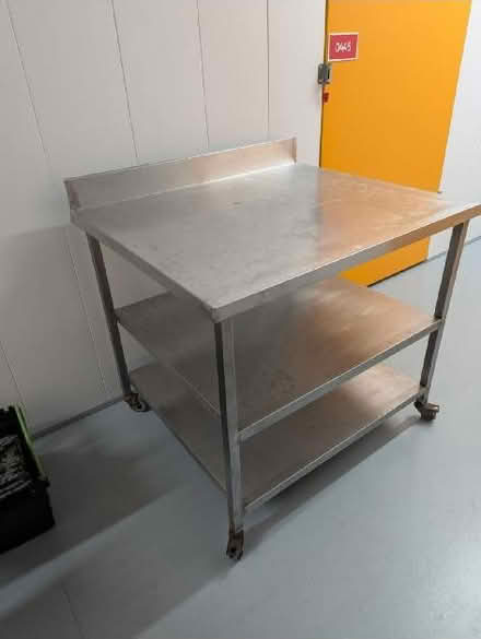 Photo of free Stainless steel bench 40 x 75 x 85 (Levenshulme M19) #1