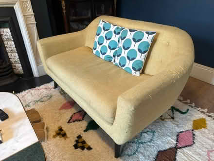 Photo of free Yellow Two Seater Sofa (N4) #1