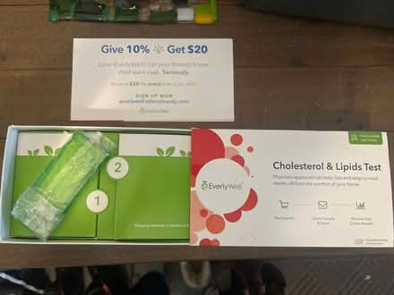Photo of free New cholesterol & lipid test kit (Potomac MD) #2