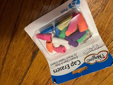 Photo of free Cap erasers (Winter Hill) #1