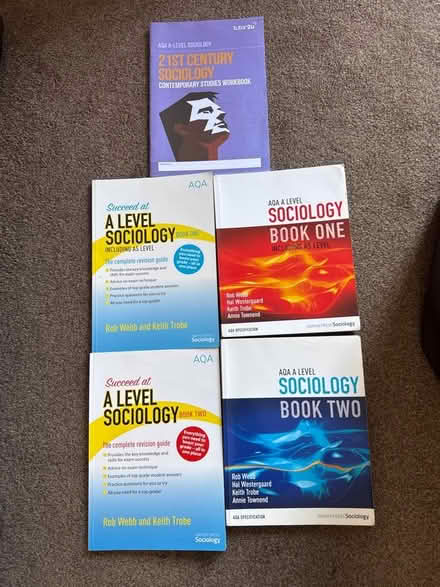 Photo of free AQA A level Sociology Book bundle (Finsbury Park N7) #1