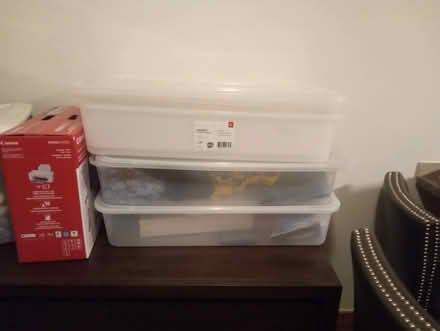 Photo of free storage bin + 4 under bed bins (Peekskill, NY) #1