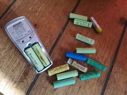 Photo of free Rechargeable AA batteries & charger (Joppa EH15) #1