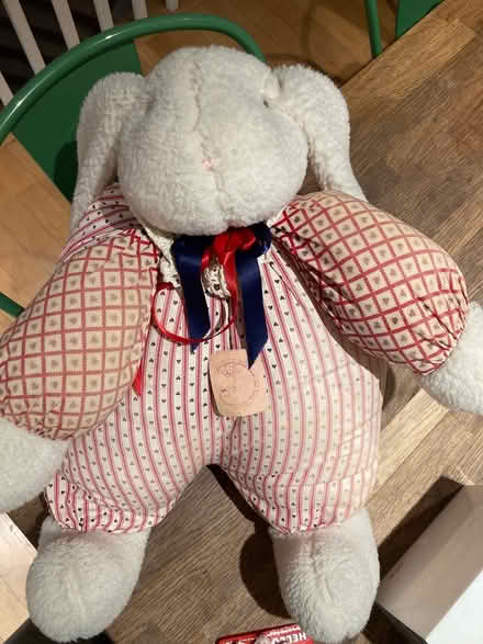 Photo of free Large stuffed animal rabbit figure (Hastings on Hudson) #1